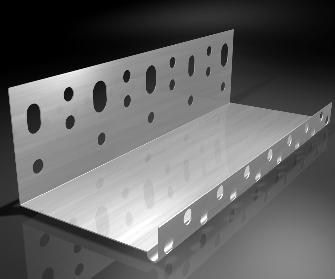 Ejot cokolinis aliuminio profilis 100mm pločio 2,0m 0,8mm